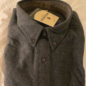 NWT Woolrich Men's Sportsman Chamois Shirt in Grey, size XL